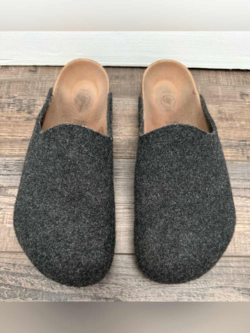 Birkenstock Amsterdam Wool Clog in Charcoal Gray - Anthracite 42/11 - Picture 3 of 10